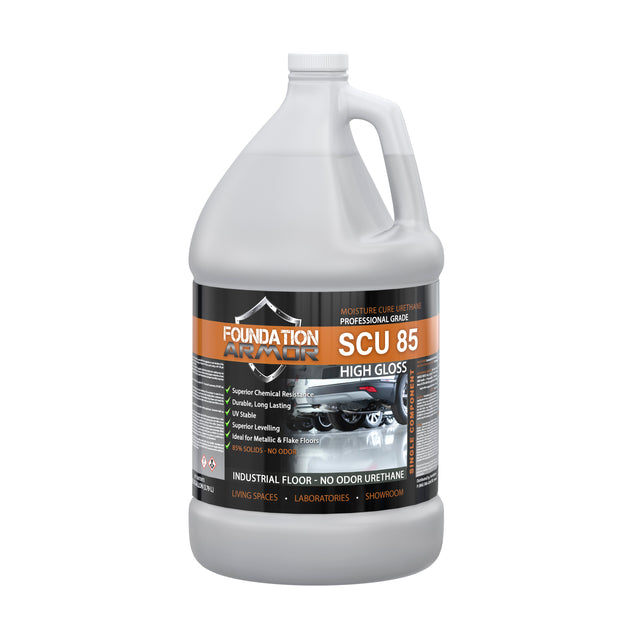 Epoxy Floor Flakes Armor SCU85 in gray and white, showing textured surface with vibrant color speckles for decorative epoxy flooring.