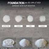 Foundation Armor Ultra Fine Non-Slip Additive mixed into concrete to enhance grip and prevent slipping on surfaces.