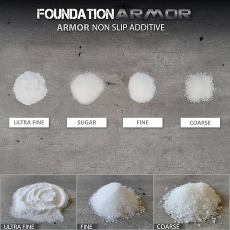 Foundation Armor Ultra Fine Non-Slip Additive mixed into concrete to enhance grip and prevent slipping on surfaces.